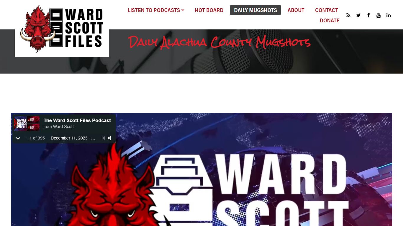 Daily Alachua County Mugshots - Ward Scott Files
